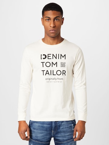 TOM TAILOR DENIM Bluser & t-shirts i beige: forside