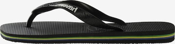 Calzatura aperta di HAVAIANAS in nero: frontale