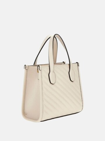 Cabas 'Cabas / Shopping Guess Silvana 2 Comp Tote Bone' GUESS en blanc