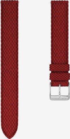 August Berg Analog Watch 'Morris & Co. Crimson' in Red