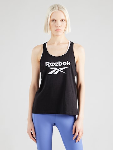 Reebok - Top deportivo 'IDENTITY' en negro: frente