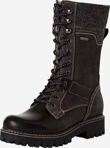 Tamaris Lace-up boot in Brown: front
