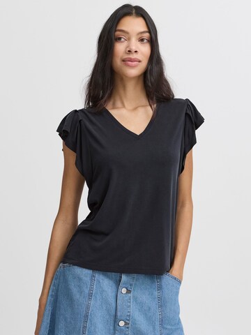 b.young Shirt ' BYPERL RUFFLE ' in Zwart