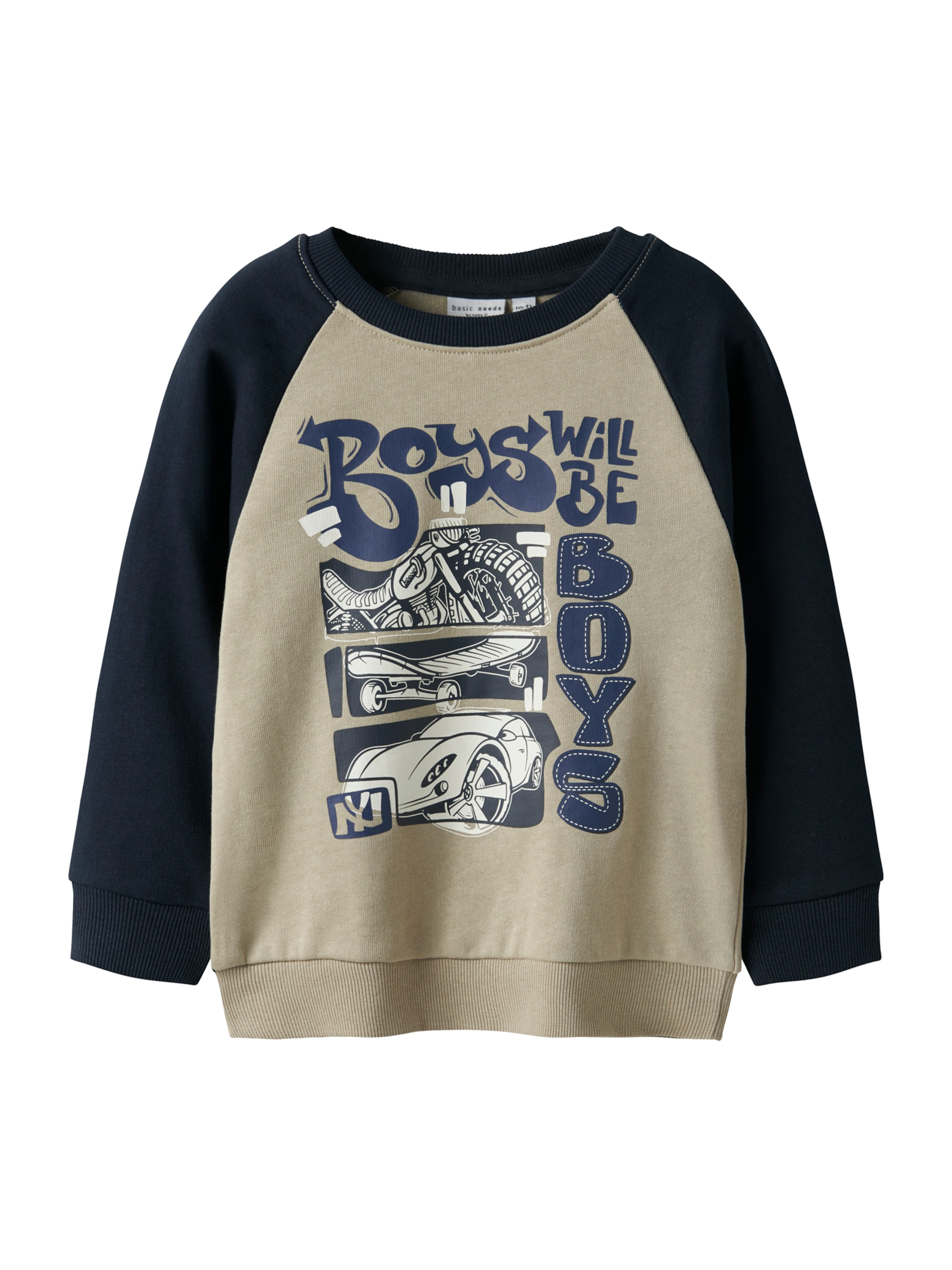 NAME IT Свитшот 'NMMVILDAR' в Серый: спереди