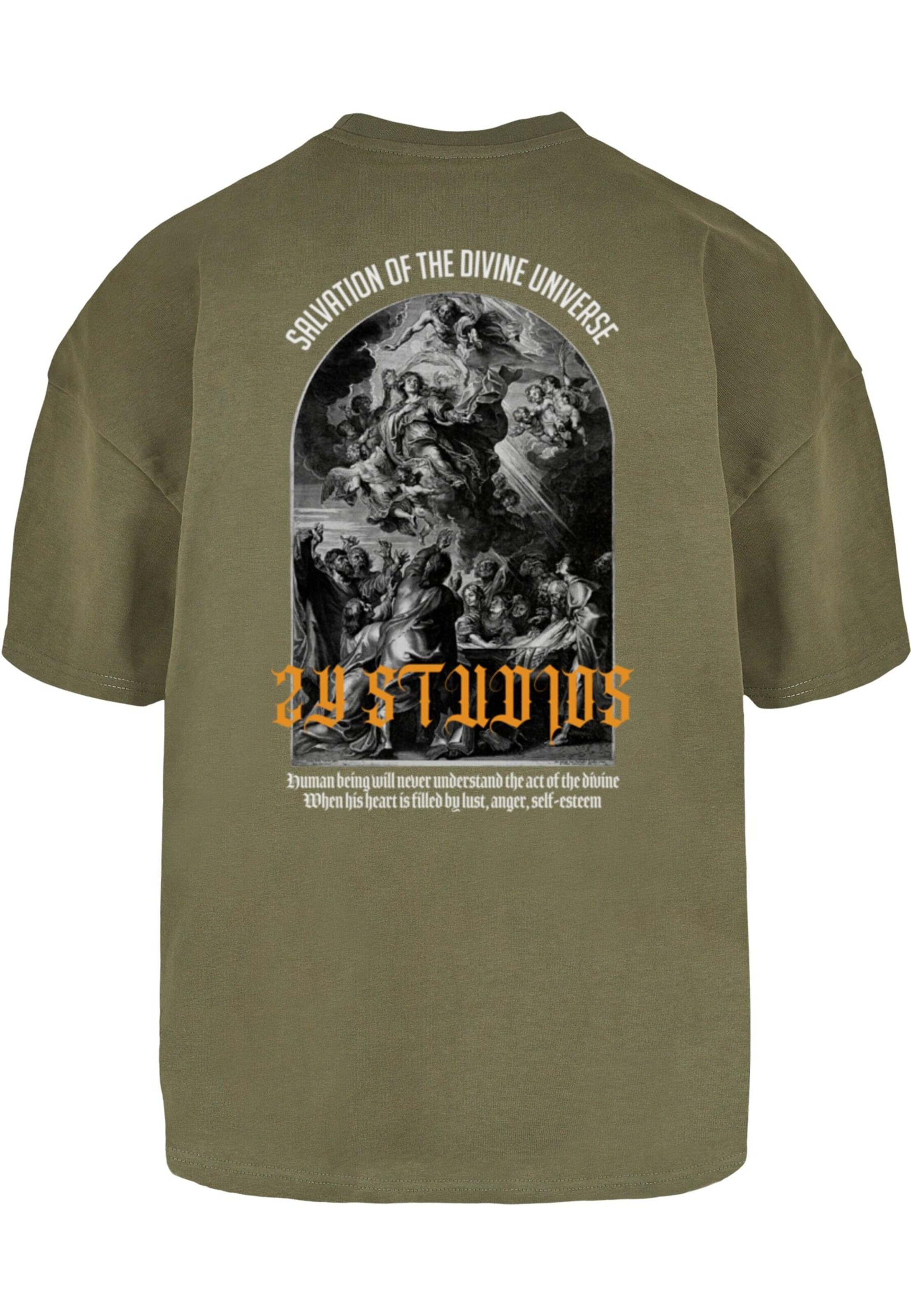 2Y Studios Shirt 'Salvation Of The Divine' in Groen