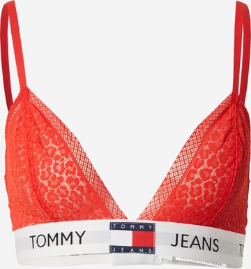 Tommy Jeans Triangle Bra in Red: front