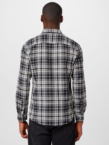 Only & Sons Regular fit Button Up Shirt in Black