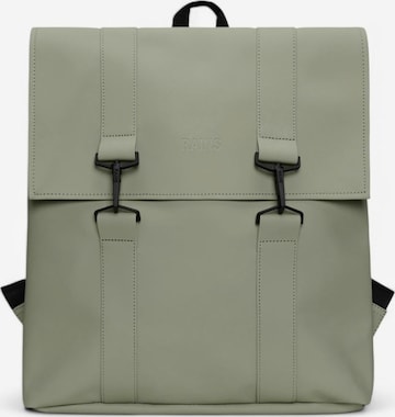 Zaino di RAINS in verde: frontale