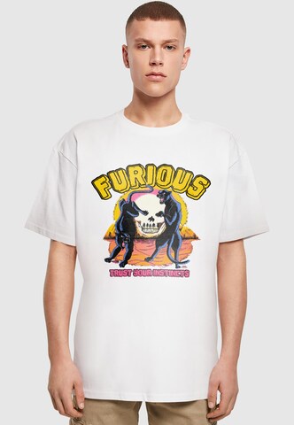 Maglietta 'Furious' di 2Y Premium in bianco: frontale