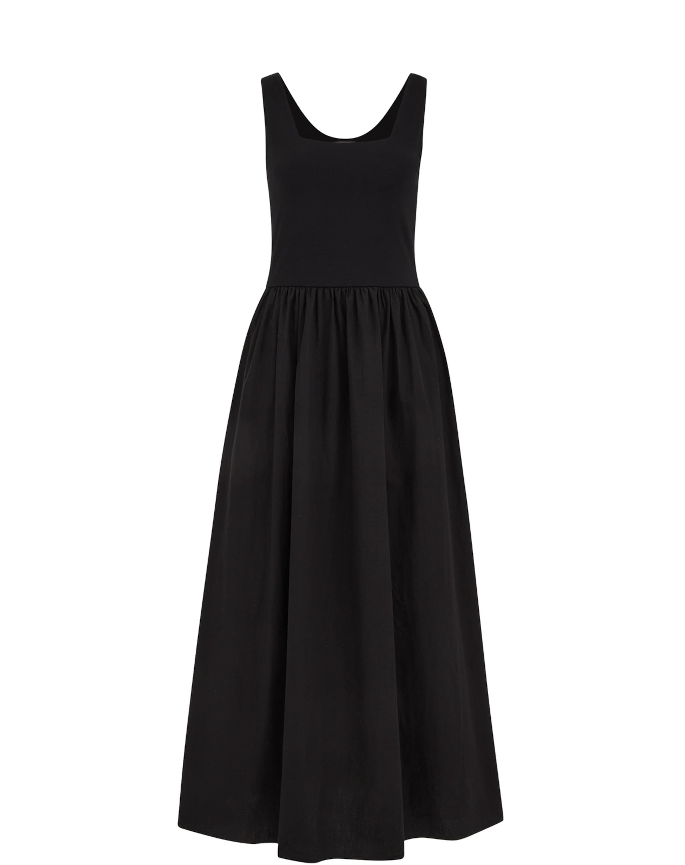 WE FashionHaljina - crna boja: prednji dio