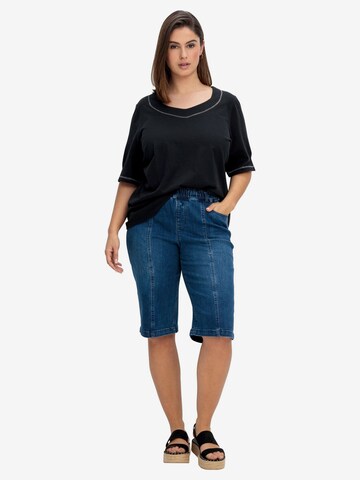 SHEEGO Regular Jeans in Blau