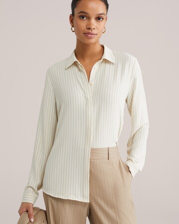 WE Fashion - Blusa en blanco: frente