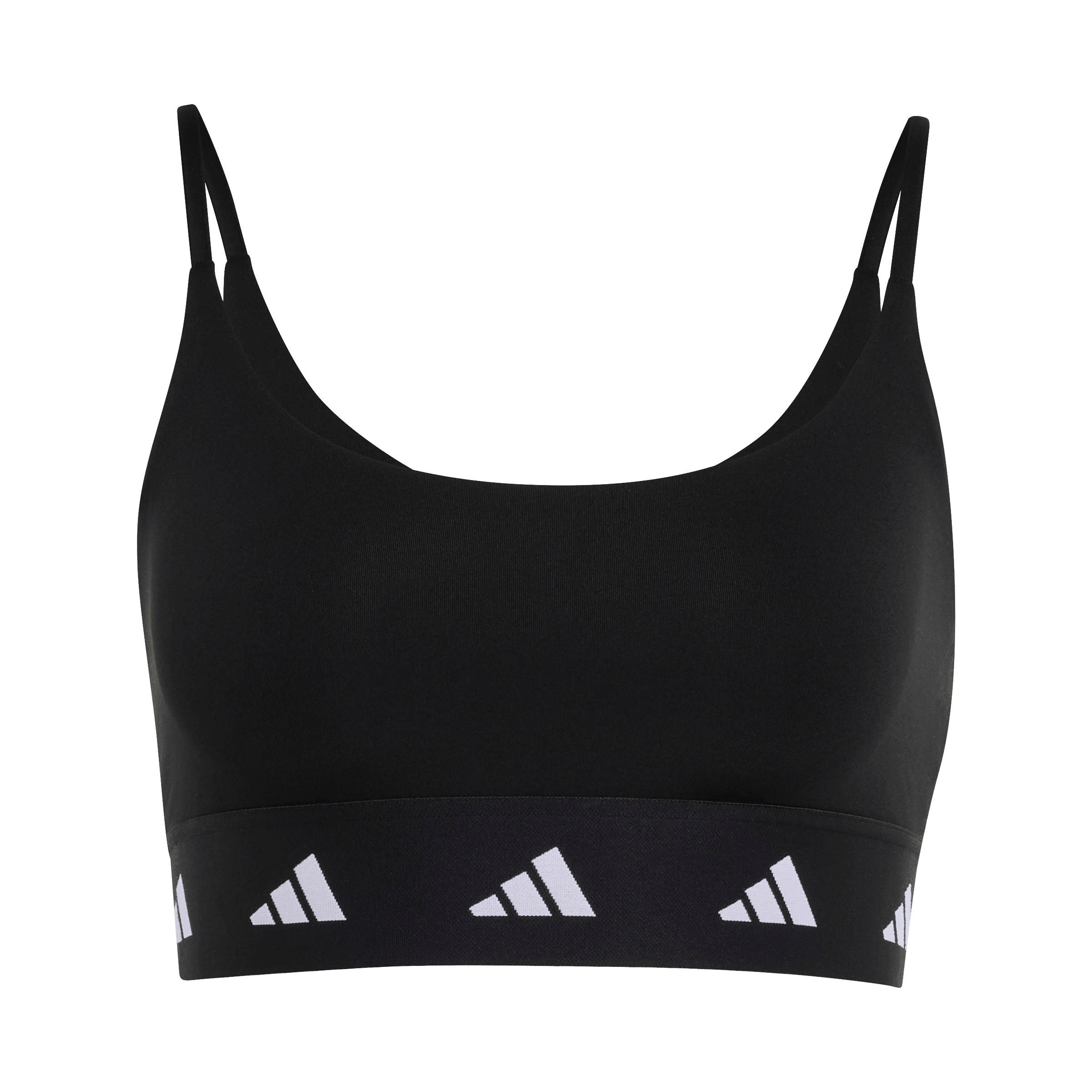 ADIDAS PERFORMANCE Бюстье Спортивный бюстгальтер в Черный: спереди