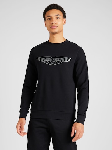 Sweat-shirt Hackett London en noir : devant