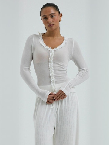 T-shirt Seamless Basic en blanc : devant
