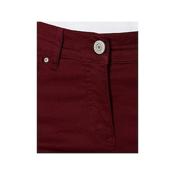 CECIL Slimfit Broek in Rood