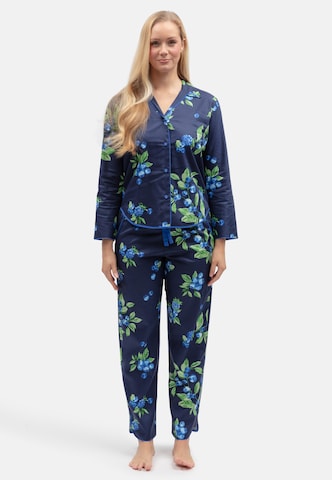 Cyberjammies - Pantalón de pijama 'Midnight Berry' en azul