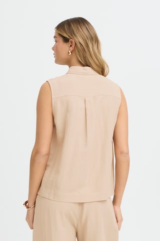 Fransa Bluse 'Fradah' i beige