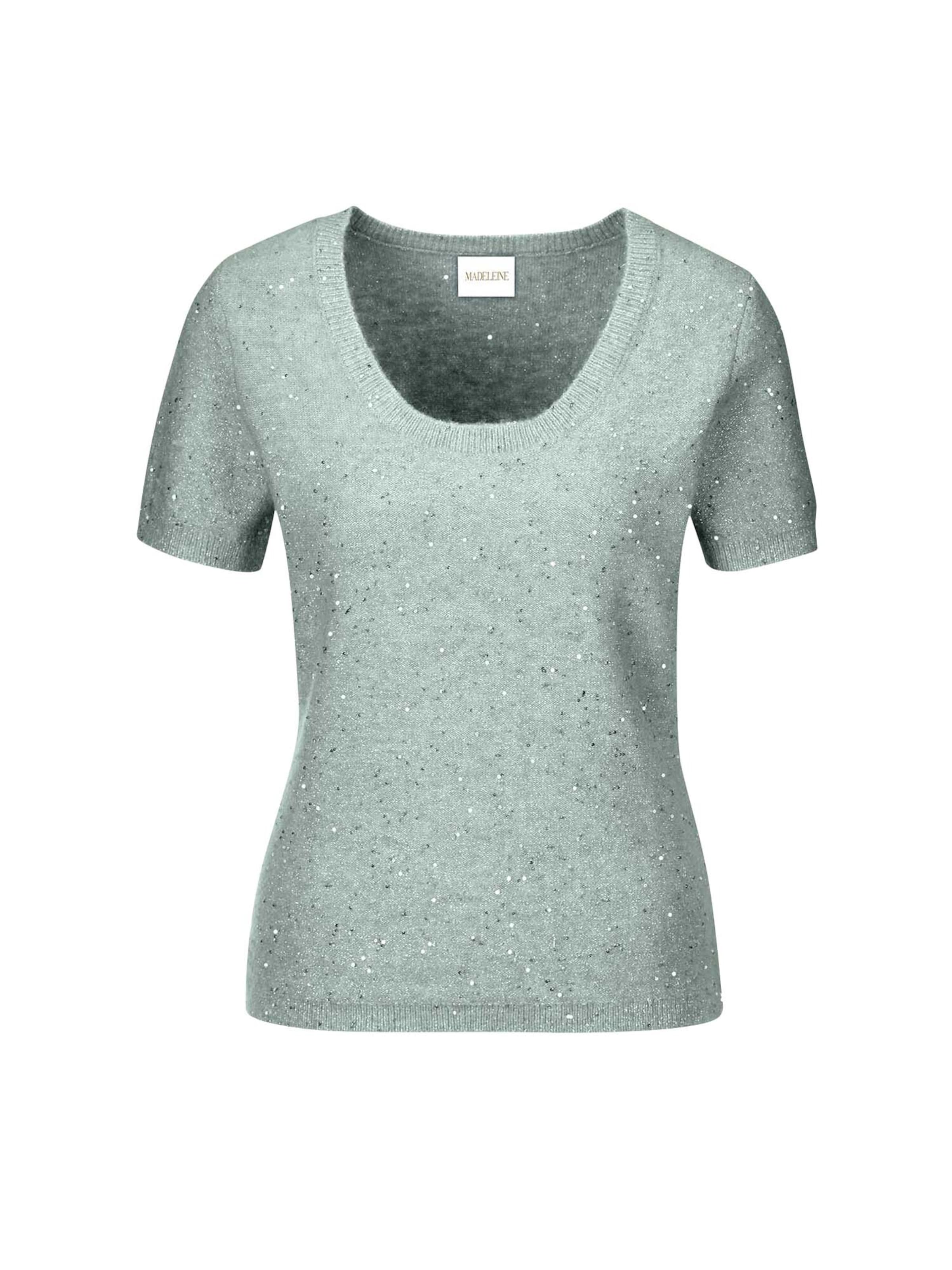 MADELEINE Trui in Zilver: voorkant