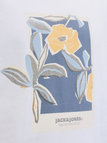 JACK & JONES Shirt 'JORALMERIA FRONT TEE' in Wit