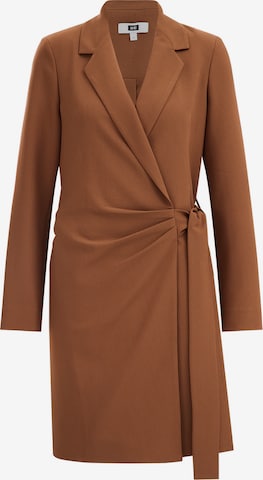 WE Fashion Dress in Brown: front