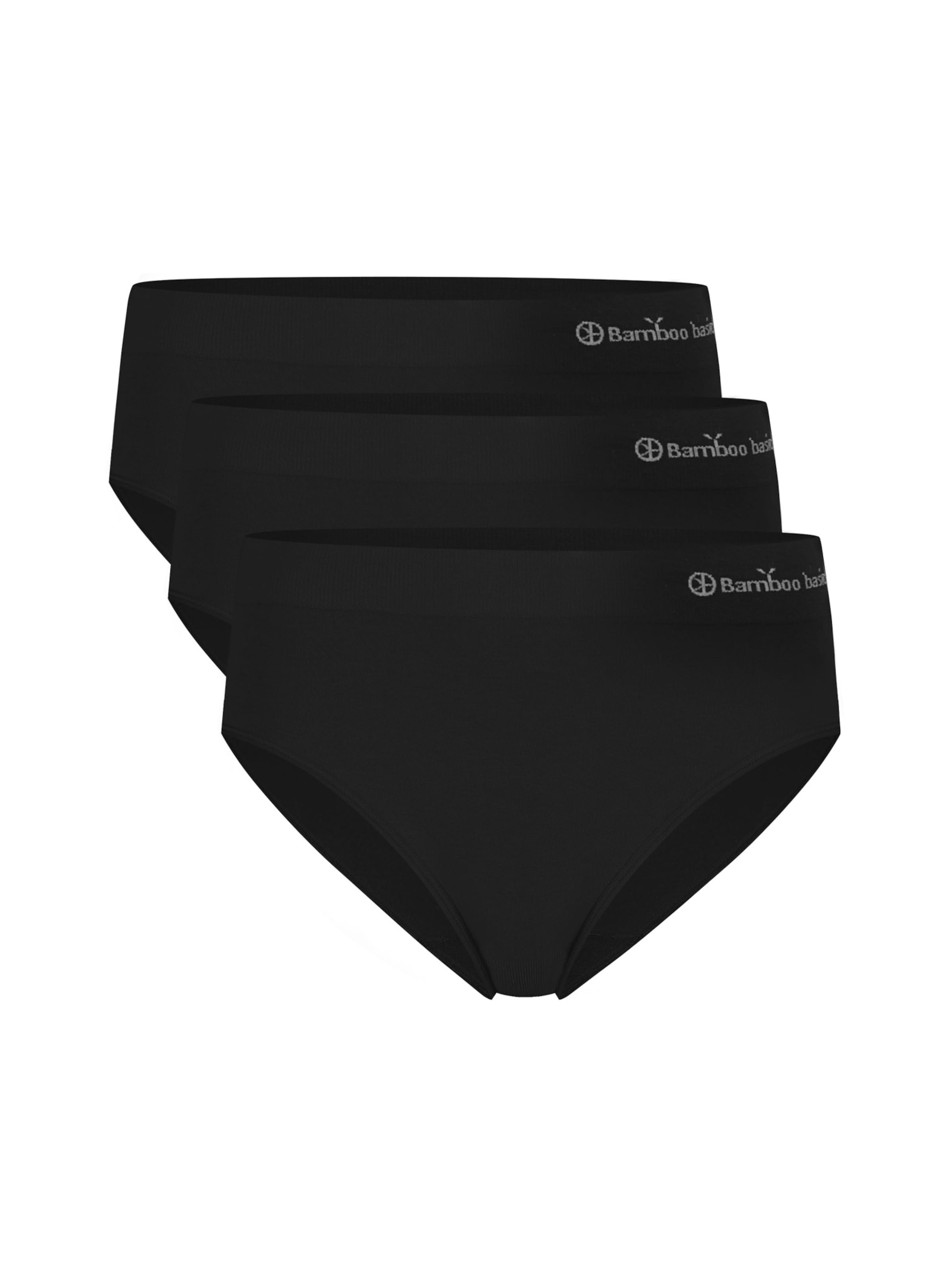 Bamboo basics Slip 'Belle' in Black: front