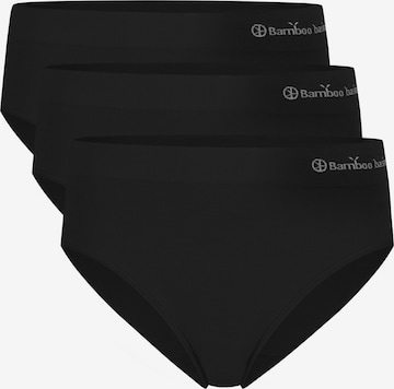 Bamboo basics Slip 'Belle' in Zwart: voorkant