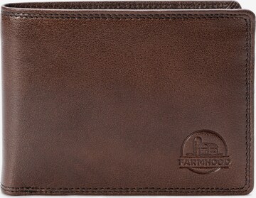 Farmhood Wallet 'Memphis' in Brown: front