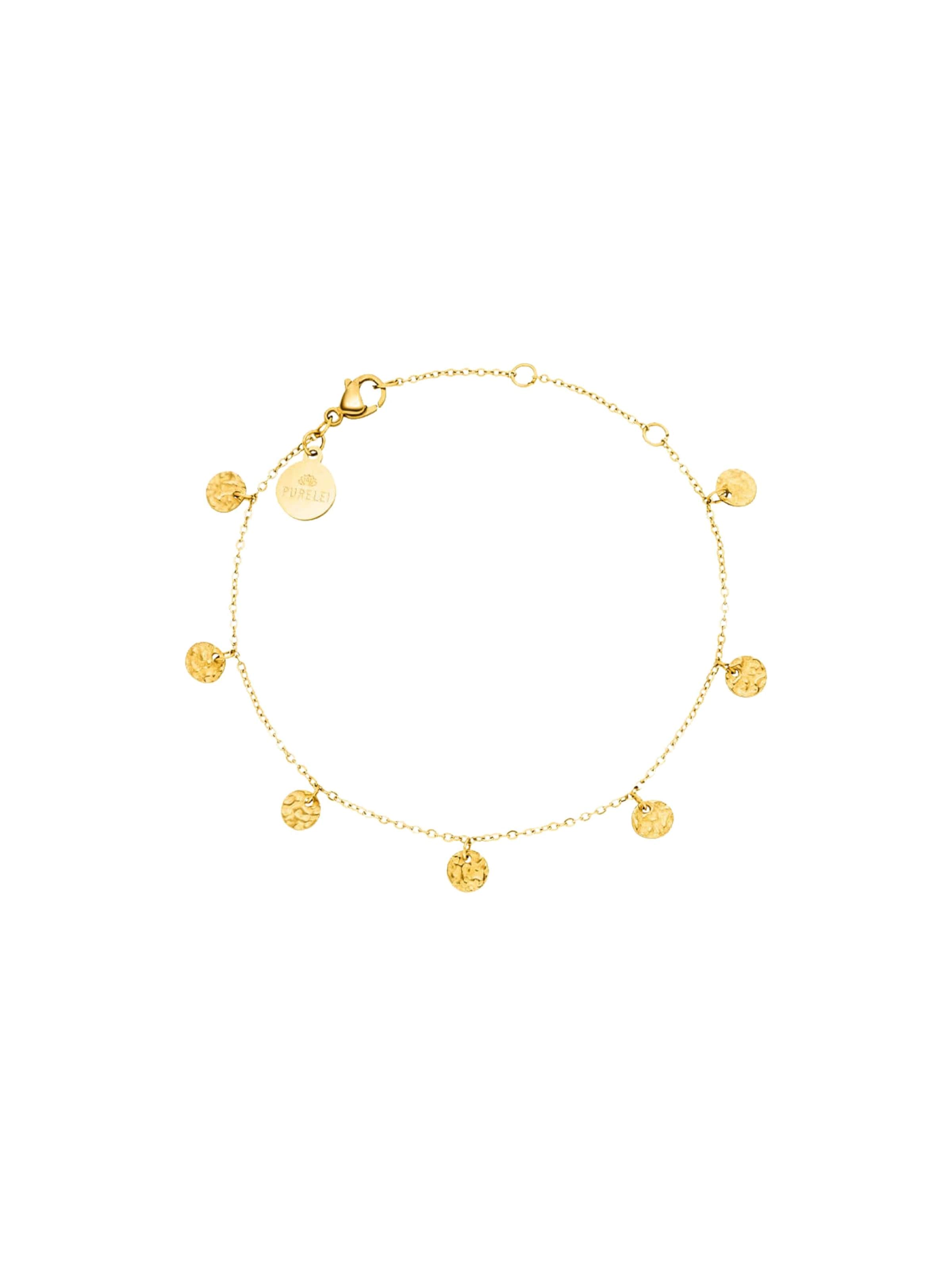 PURELEI Armband 'Malihini Coin' in de kleur Goud, Productweergave