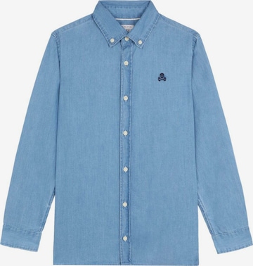 Scalpers Regular fit Button Up Shirt 'Alpha' in Blue: front