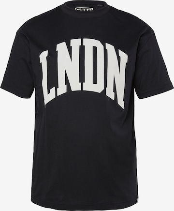 T-Shirt STHUGE en noir : devant