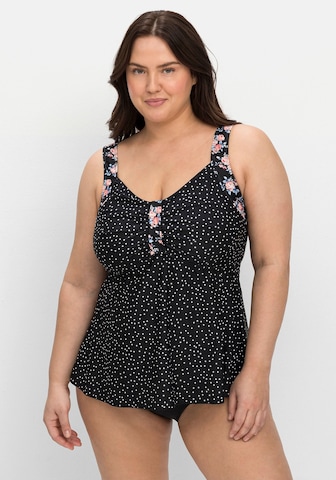 SHEEGO - Tankini em preto: frente