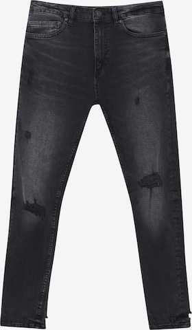 Pull&Bear Slim fit Jeans in Black: front