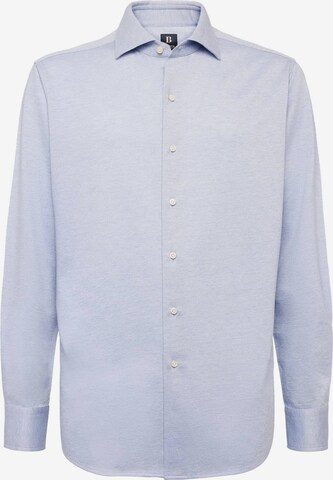 Boggi Milano Button Up Shirt in Blue: front