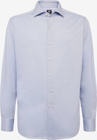 Coupe regular Chemise Boggi Milano en bleu : devant