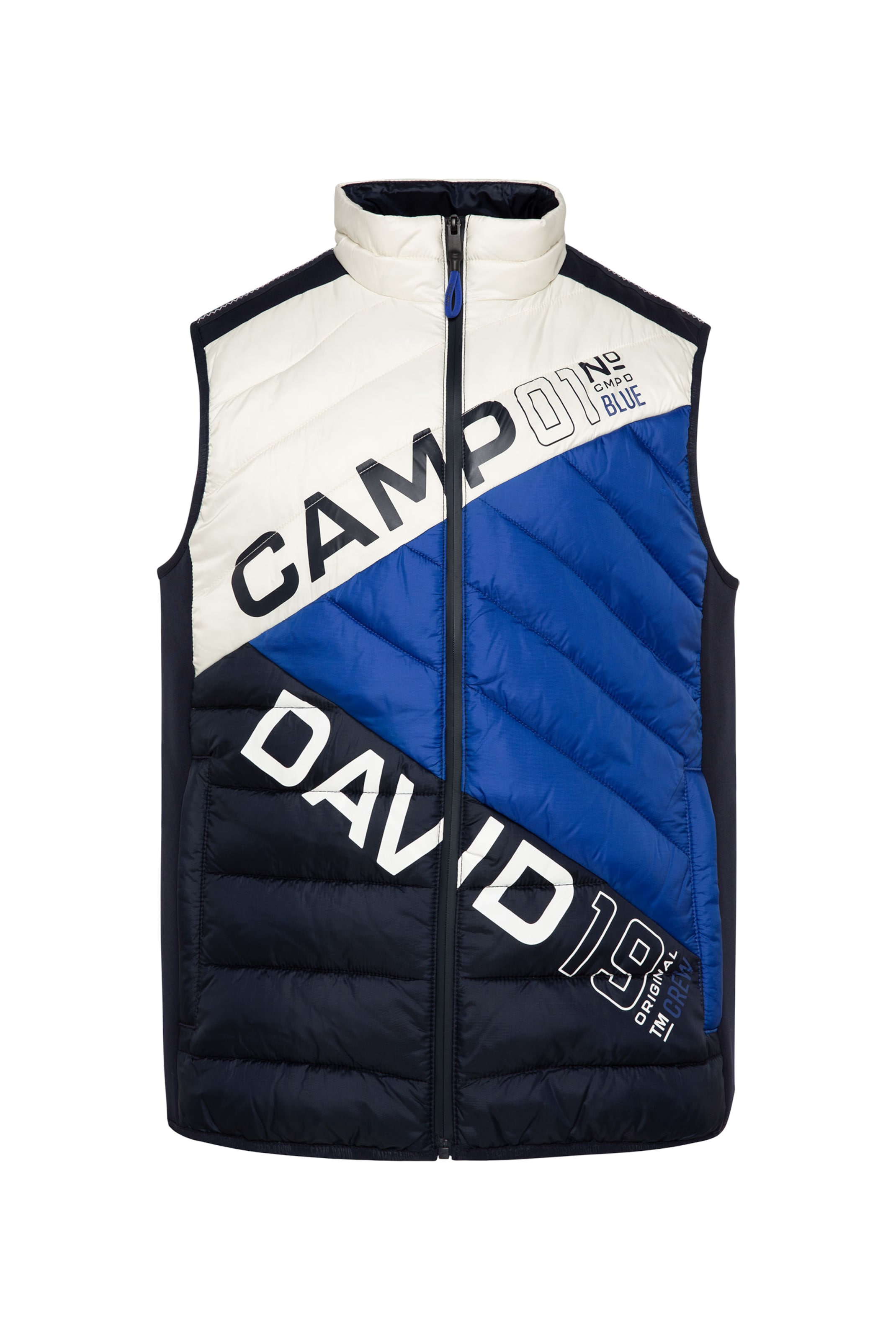 Gilet CAMP DAVID en blanc : devant