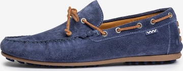 Floris van Bommel Mocassins 'STEVI 01' in Blauw: voorkant
