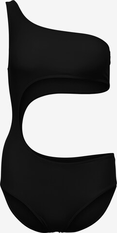 ONLY Bralette Swimsuit in Black: front