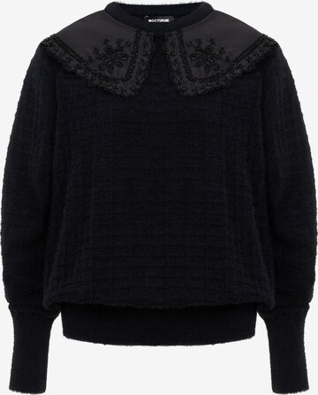 Pull-over NOCTURNE en noir : devant