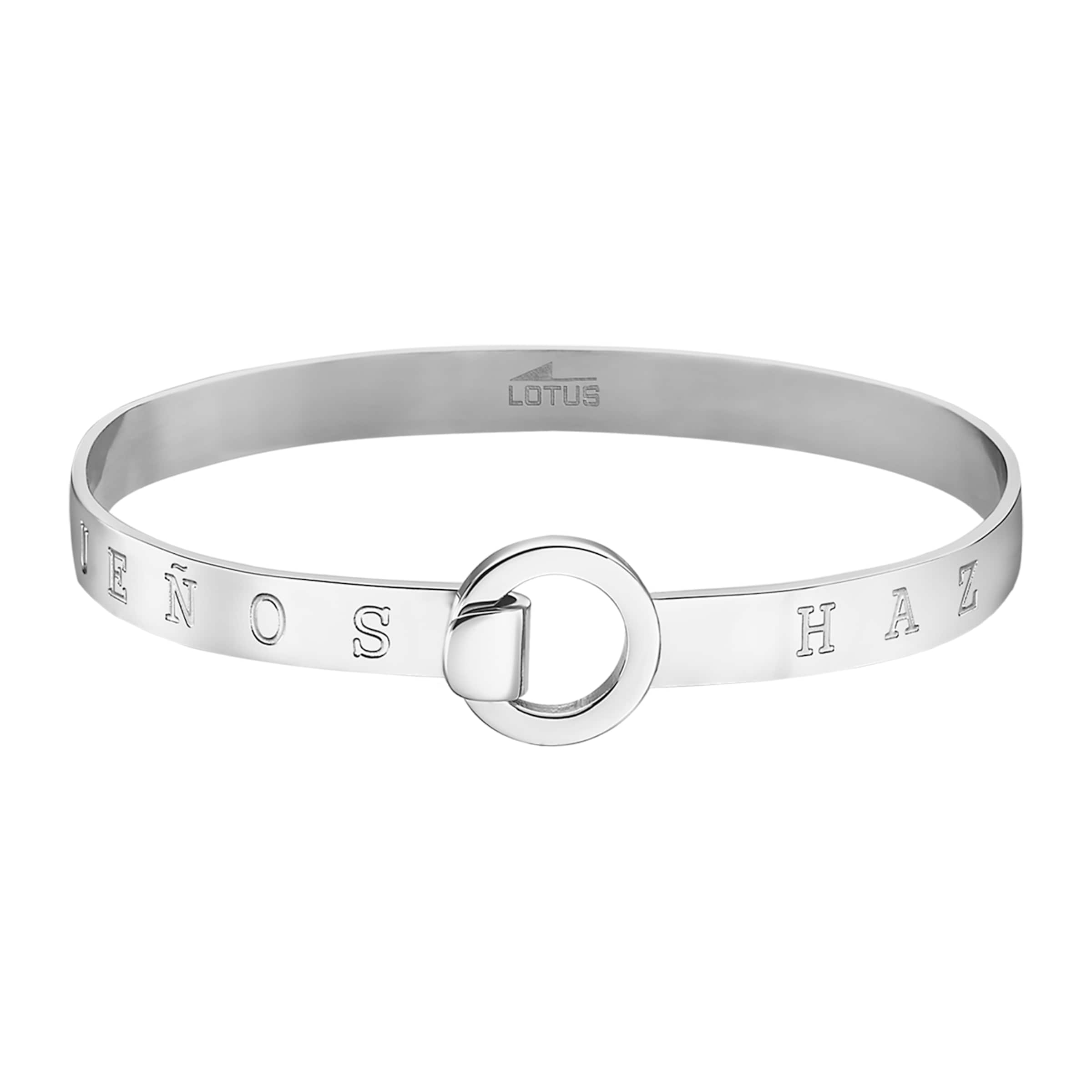 Lotus Armband in Silber: Vorderseite