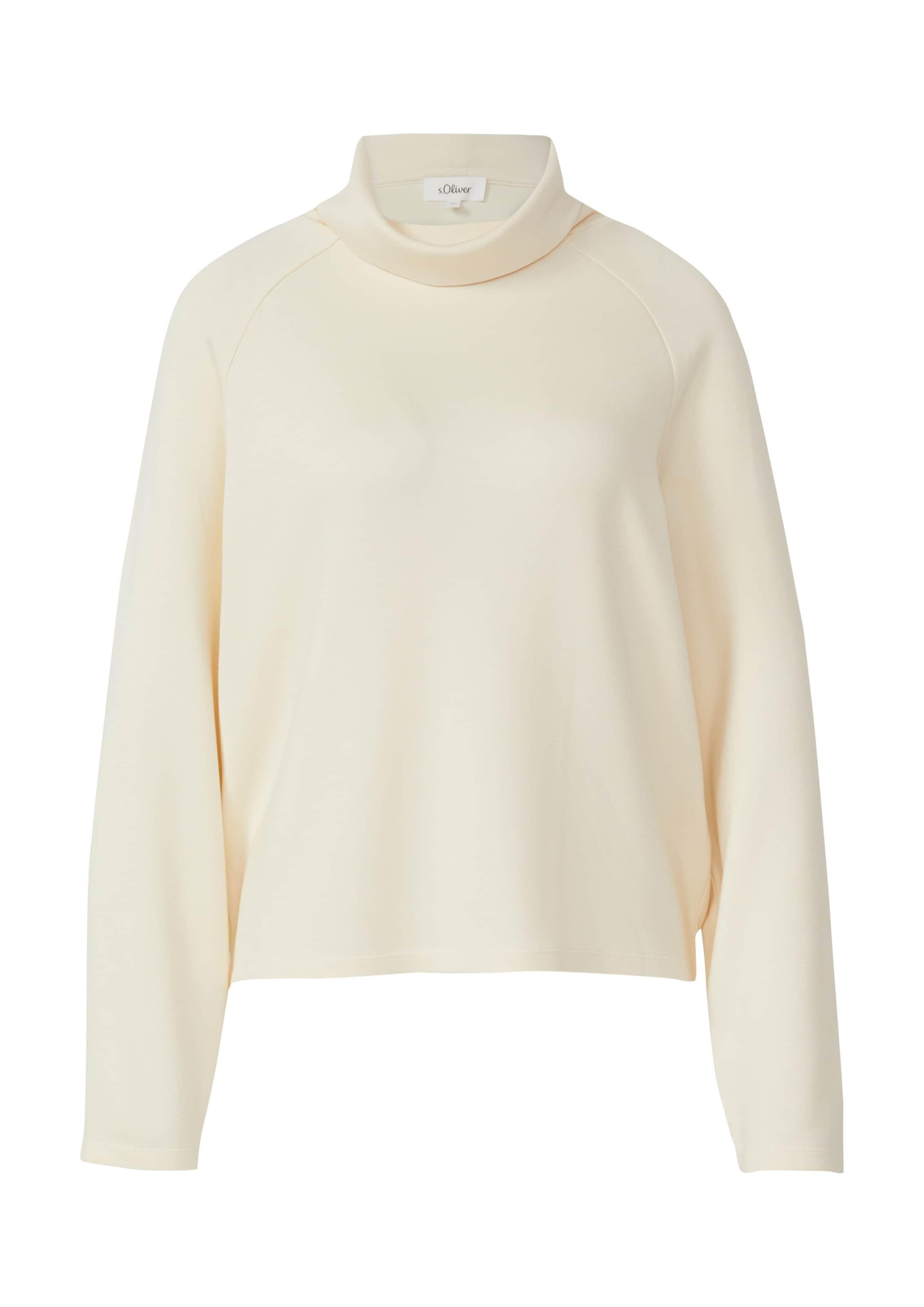 Sweat-shirt s.Oliver en beige : devant