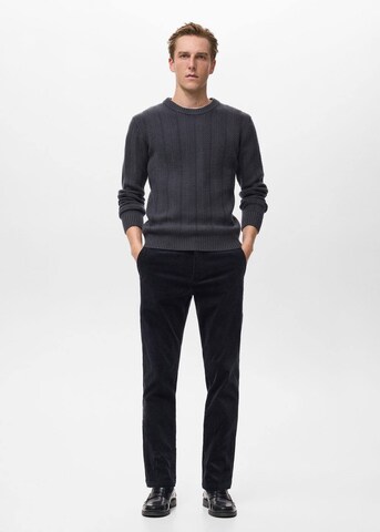 MANGO MAN Slim fit Pants 'Berdam' in Black