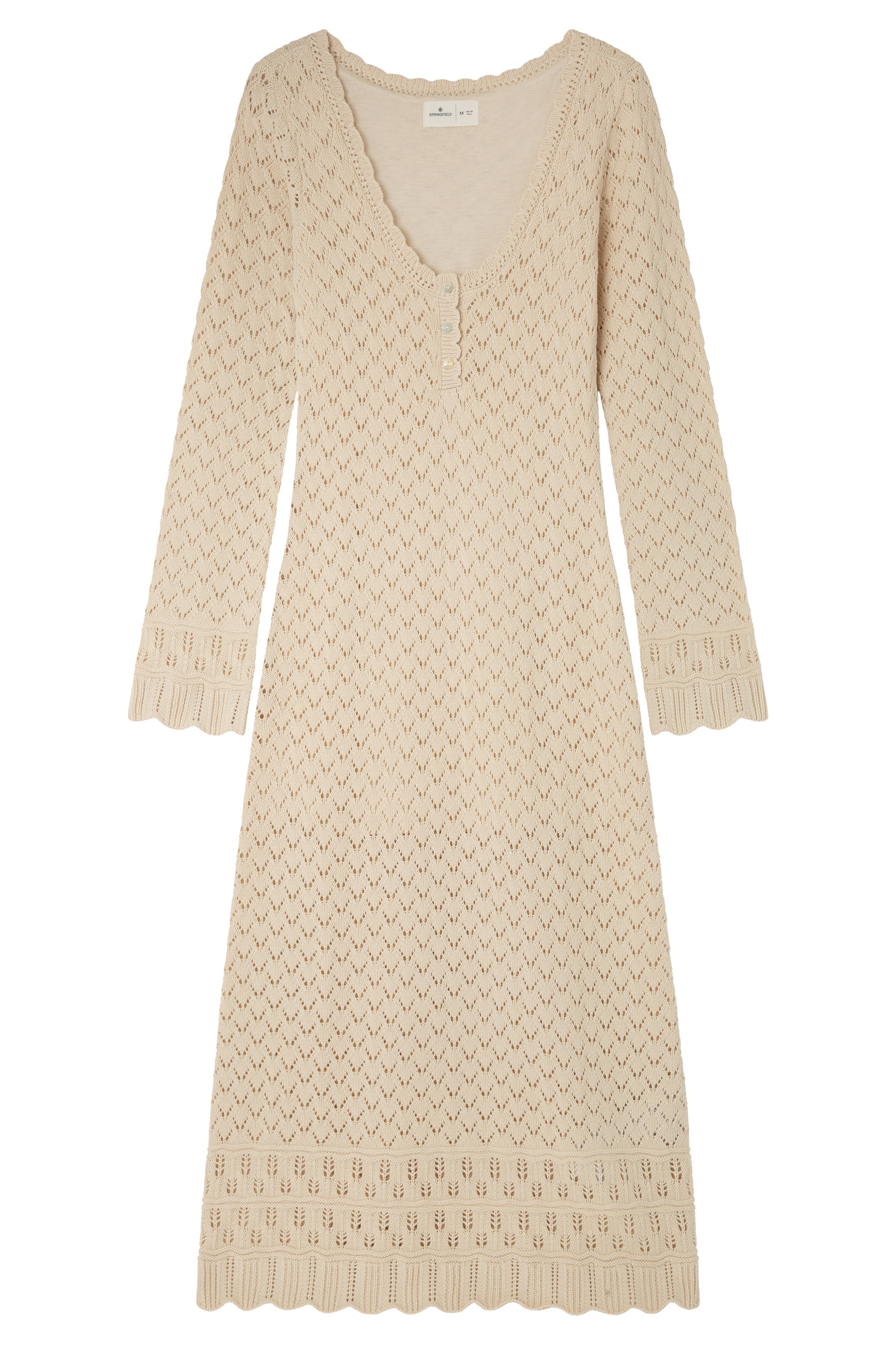 Springfield Dress in Beige: front