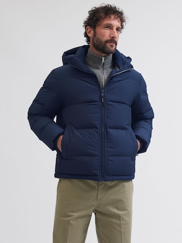 Portland Outerwear Company Tussenjas in Blauw: voorkant