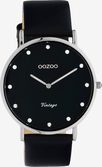 OOZOO Quarzuhr in schwarz / silber, Produktansicht