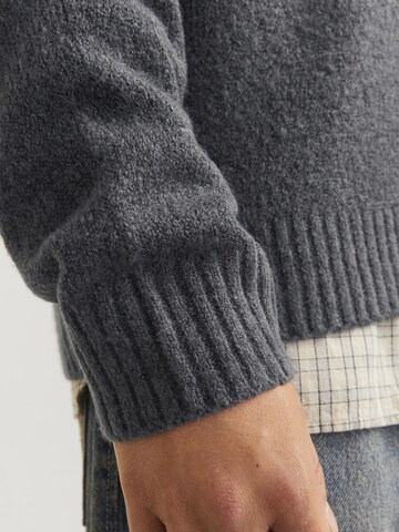 JACK & JONES Strickjacke in Grau