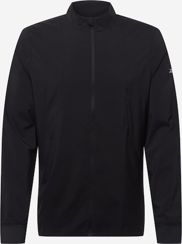 Veste de sport Reebok en noir : devant