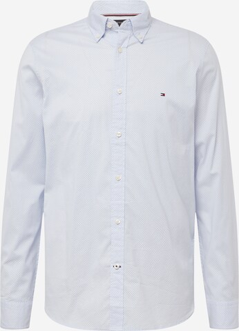 Coupe slim Chemise 'Flex' TOMMY HILFIGER en bleu : devant