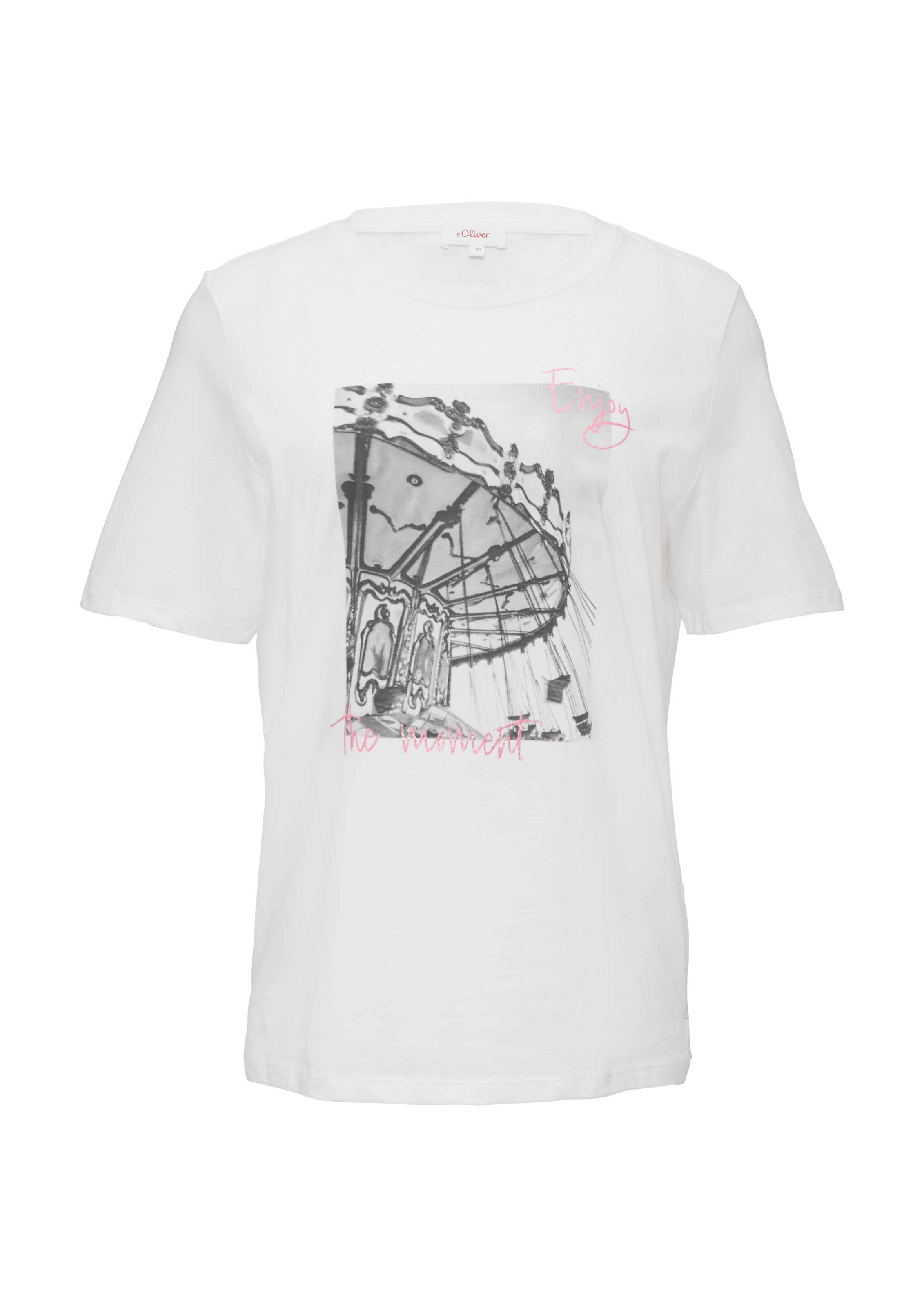 s.Oliver Shirt in Wit: voorkant