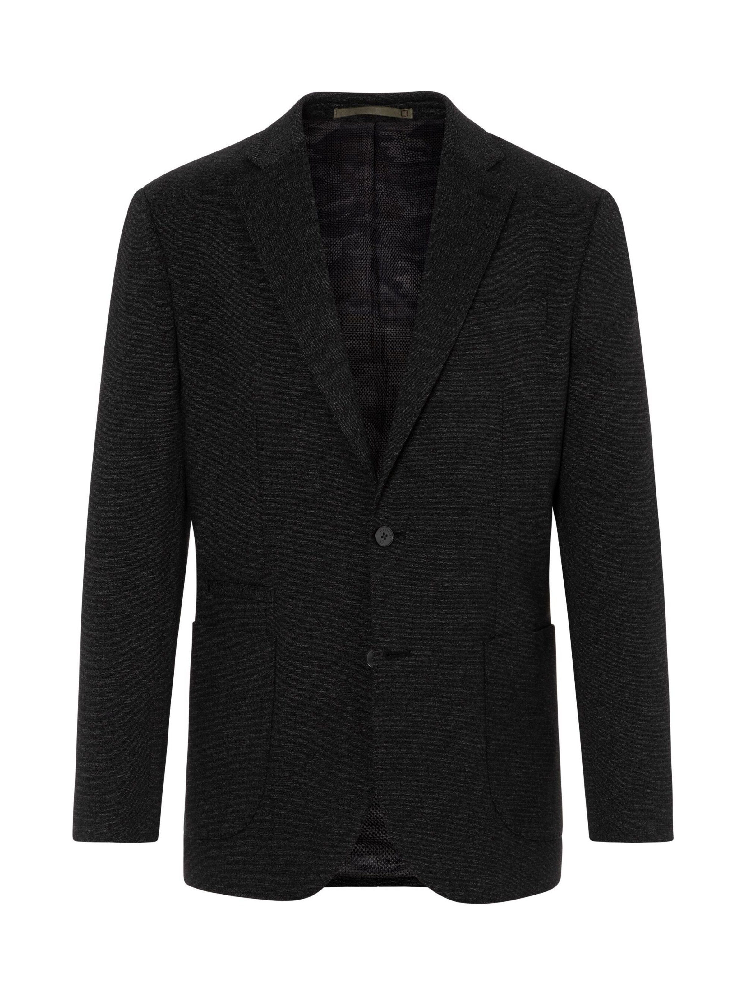 BENVENUTO Slim Fit Sakko 'Mattheo' in Schwarz: Vorderseite